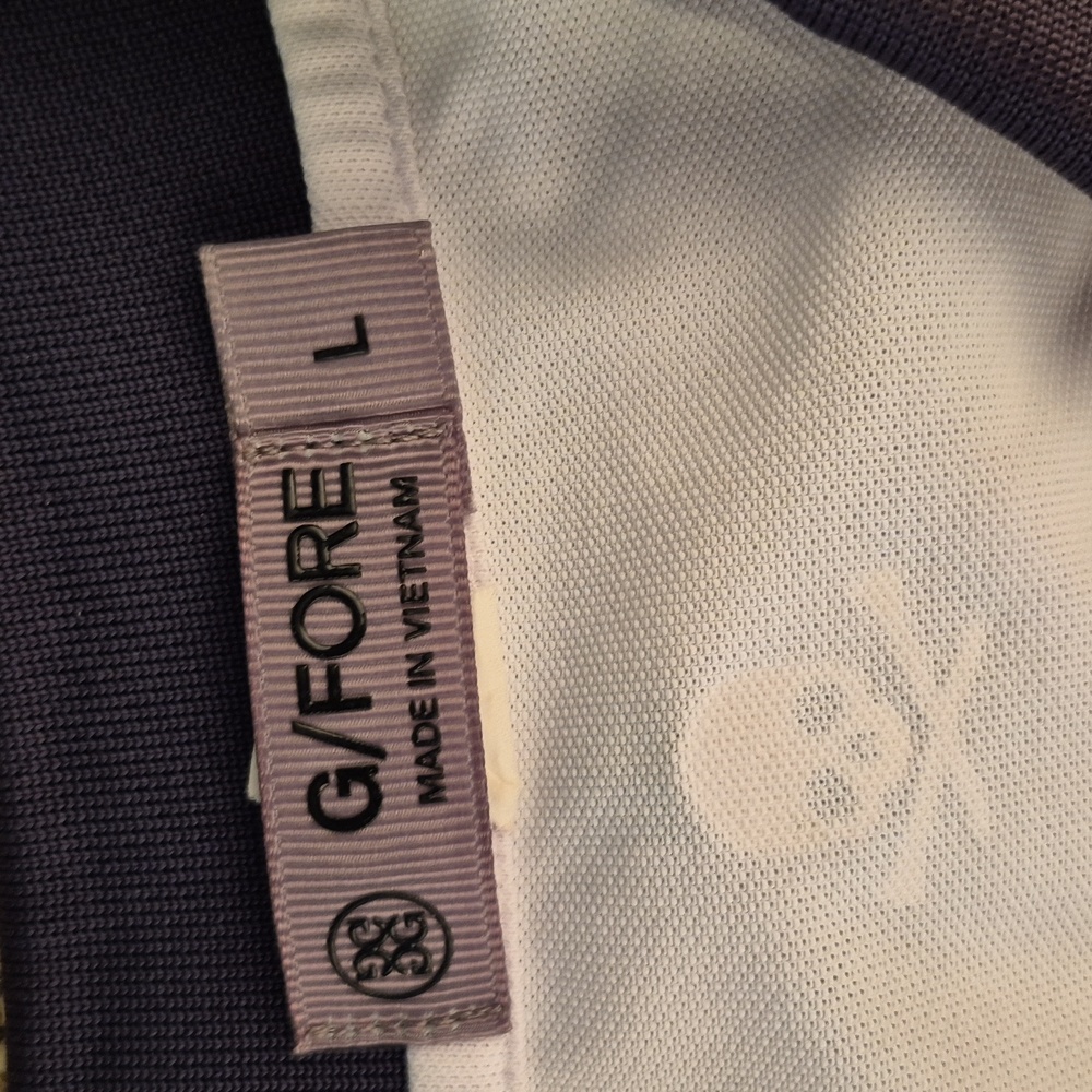 G/FORE Solid White‎ Blue Black Logo Pattern Barto… - image 3